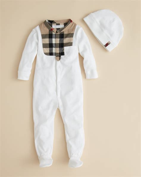 infant Burberry clothes onesie